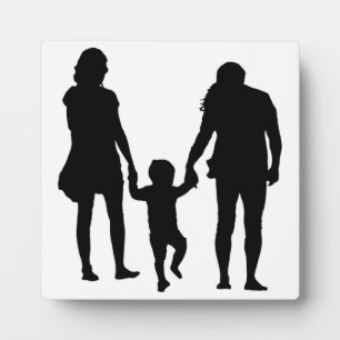 幸せな家族 フォトプラーク