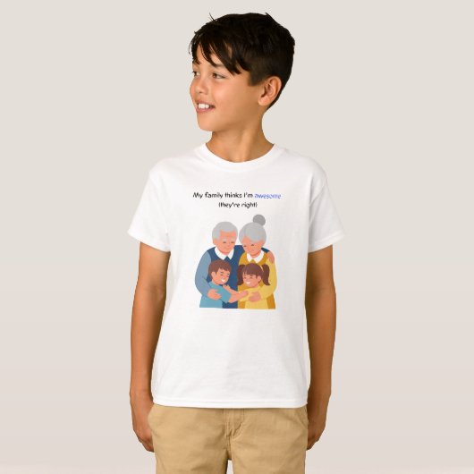 幸せな家族 Tシャツ (正面フル)