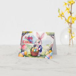 幸せな小さなウサギ1、イースター カード