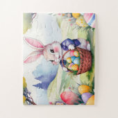 幸せな小さなウサギ1、イースター ジグソーパズル (縦)