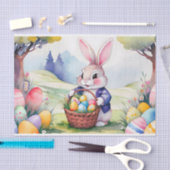 幸せな小さなウサギ1、イースター 薄葉紙 (クラフト)