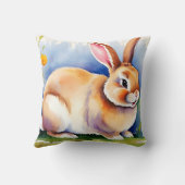 幸せな小さなウサギ2、イースター クッション (裏面)