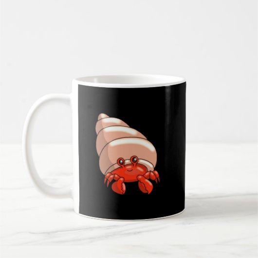 幸せな小さなカニ コーヒーマグカップ (左)