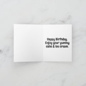 幸せな小さなコアラのクマ お誕生日おめでとう カード (内部)
