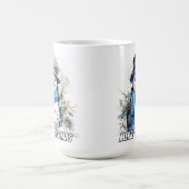 幸せな小さな冬の雪だるま コーヒーマグカップ (中央)