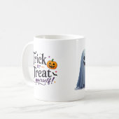 幸せな小さな幽霊の友達 ハロウィーンのお祝い ✨ コーヒーマグカップ (正面左)