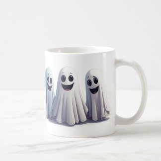 幸せな小さな幽霊の友達 ハロウィーンのお祝い ✨ コーヒーマグカップ