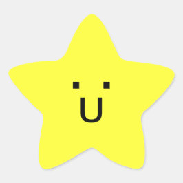 幸せな小さな星 星シール