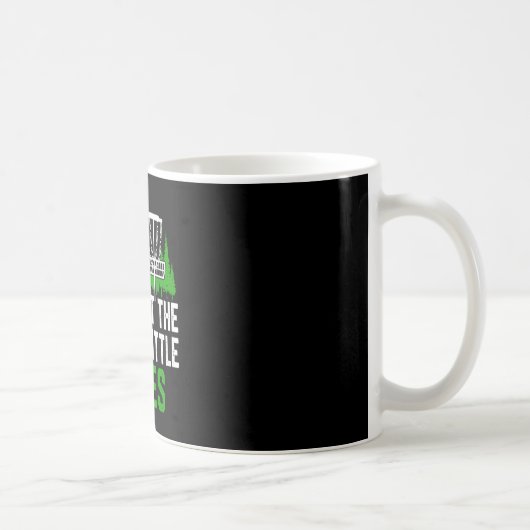 幸せな小さな木を叩かないで  コーヒーマグカップ (右)