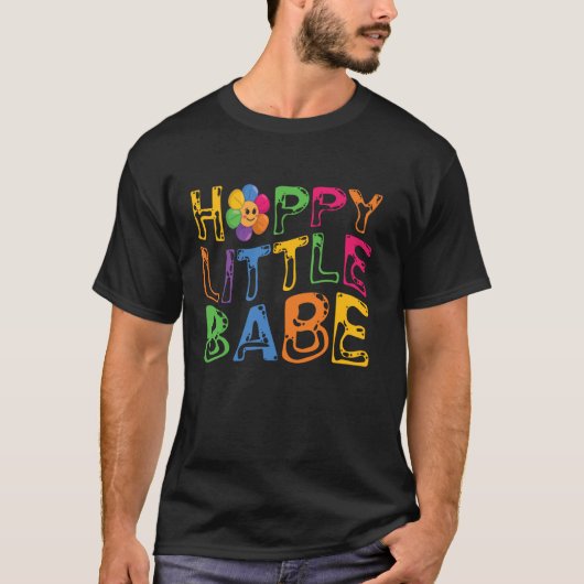幸せな小さな赤ちゃん 自閉症の表現 Tシャツ (正面)