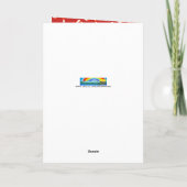 幸せな小妖精や小人のクリスマスの挨拶状 シーズンカード (裏面)