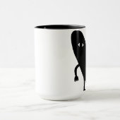 幸せな幸福の日光のハート マグカップ (中央)