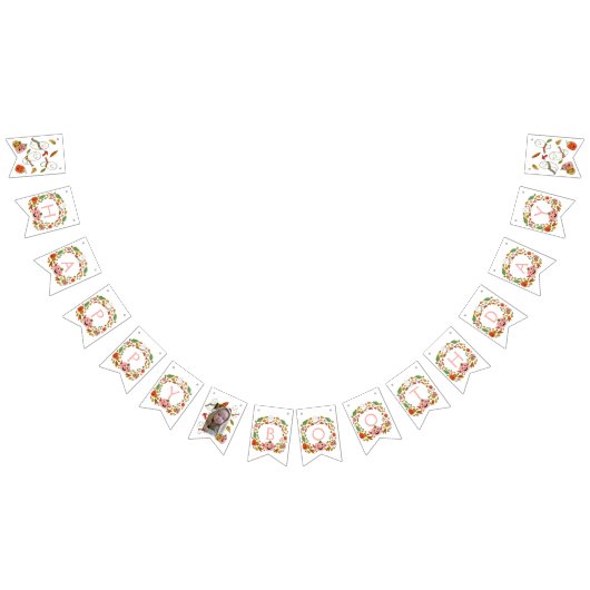 幸せな幽霊たちブースデイとフォトピンク誕生日 バンティングフラッグ (全)