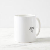幸せな幽霊とボサボサ黒猫のマグカップ 330ml コーヒーマグカップ (正面右)