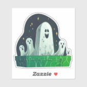幸せな幽霊の墓地 シール (シート)