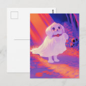 幸せな幽霊犬 ポストカード (正面/裏面)
