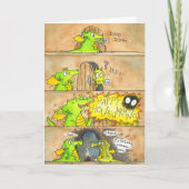 幸せな引っ越し祝いパーティー挨拶 カード (正面)