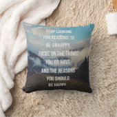 幸せな引用文がある理由 クッション (ブランケット)