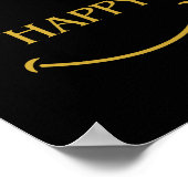 幸せな引用文ポスターを作る前向きこと ポスター (角)