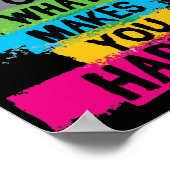 幸せな引用文 ポスター (角)