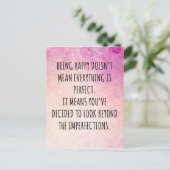 幸せな引用文 ポストカード (スタンド正面)