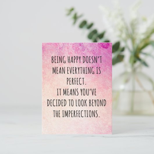 幸せな引用文 ポストカード (スタンド正面)