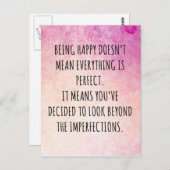 幸せな引用文 ポストカード (正面/裏面)