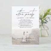 幸せな後にパーティー2フォトウェディングレセプション 案内状 (スタンド正面)