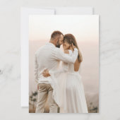 幸せな後にパーティー2フォトウェディングレセプション 案内状 (裏面)