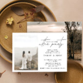 幸せな後にパーティー2フォトウェディングレセプション 案内状