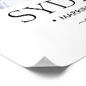 幸せな後にパーティー3写真ウェディングレセプション ポスター (角)