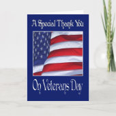 幸せな復員軍人の日のサンキューカード カード (正面)