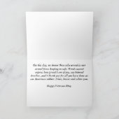 幸せな復員軍人の日の義理の兄弟の挨拶状 カード (内部)