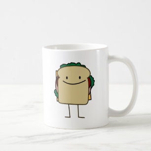 幸せな微笑サンドイッチ-クラシック コーヒーマグカップ