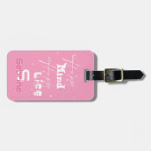 幸せな心 幸せな人生 かわいい荷物タグ ラゲッジタグ (正面横)