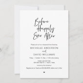 幸せな思いをする前に、リハーサルディナー 招待状 (正面)