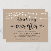 幸せな思いをする前に、リハーサ素朴ルディナー 招待状 (正面/裏面)