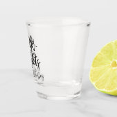 幸せな思いをパーソナライズされた飲む ショットグラス (右)