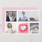 幸せな思い出のバレンタインデイカード シーズンカード (正面/裏面)