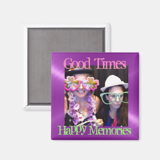 幸せな思い出をリマインダー冷蔵庫のフォトマグネット マグネット (正面/裏面)