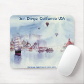 幸せな思い出、サンディエゴカリフォルニア マウスパッド (マウス)