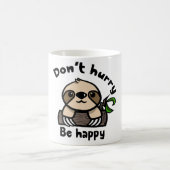 幸せな怠惰のマグが急がせないで下さい、あって下さい コーヒーマグカップ (中央)