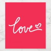 幸せな恋の日 ワインラベル (シングルラベル)