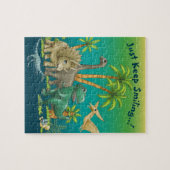 幸せな恐竜の友人 ジグソーパズル (横)