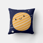 幸せな惑星の地球及び土星(リバーシブル) クッション (裏面)