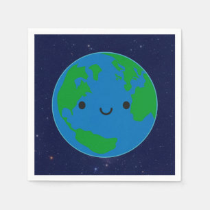 幸せな惑星の地球 スタンダードカクテルナプキン
