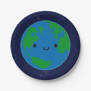 幸せな惑星の地球 ペーパープレート