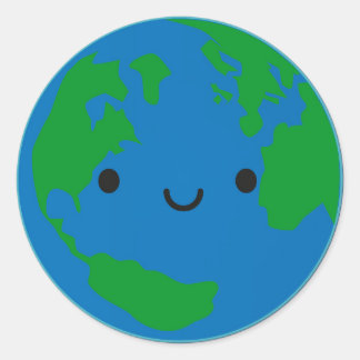 幸せな惑星の地球 ラウンドシール