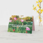 幸せな想い 花のフラワーフラワーガーデンカード カード (黄色い花)