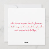 幸せな愛の日、赤いハートの愛のフル シーズンカード (裏面)